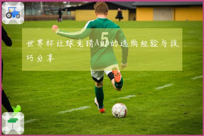 世界杯让球竞猜App的选购经验与技巧分享